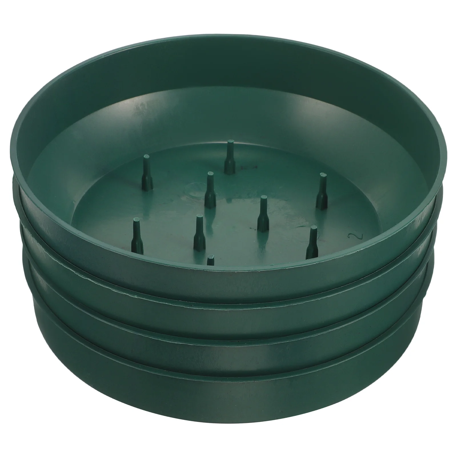 4pcs Round Floral Mud Tray Plastic Flower Fixation Base For Wedding Christmas Decor Floral Holder Centerpieces Arrangement