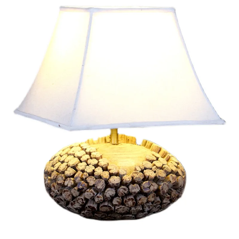 

Professional handmade log craft floor lamp pastoral warm homestay hotel decorative lamps