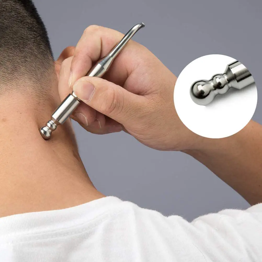 

Auricular Probe Acupressure Pen Ear Points Massager Portable Size Safe Painless Stimulation Non Slip Handle Rounded