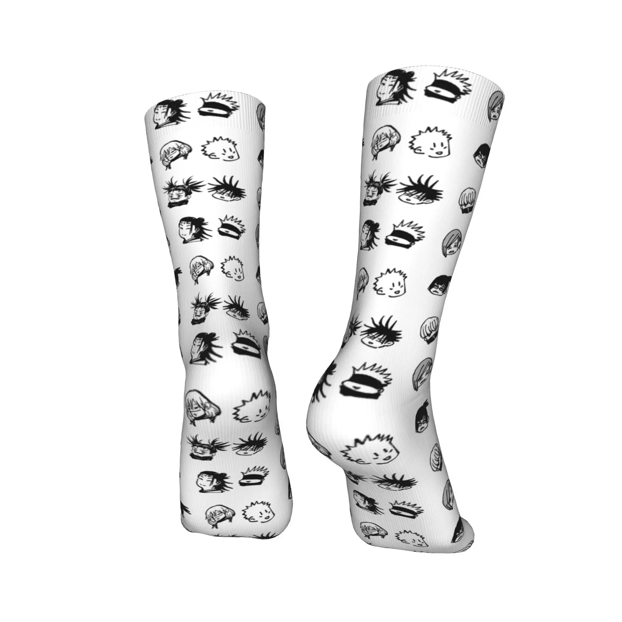 سعيد مضحك الذكور الرجال الجوارب عادية Jujutsu Kaisen الميمات نمط جورب البوليستر Gojo Sensei الرياضة المرأة جورب