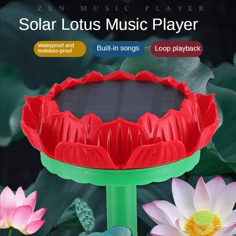 Outdoor Solar Player 24 Hours Cycle Music Machine Rain and Lightning Protection with 46 Songs