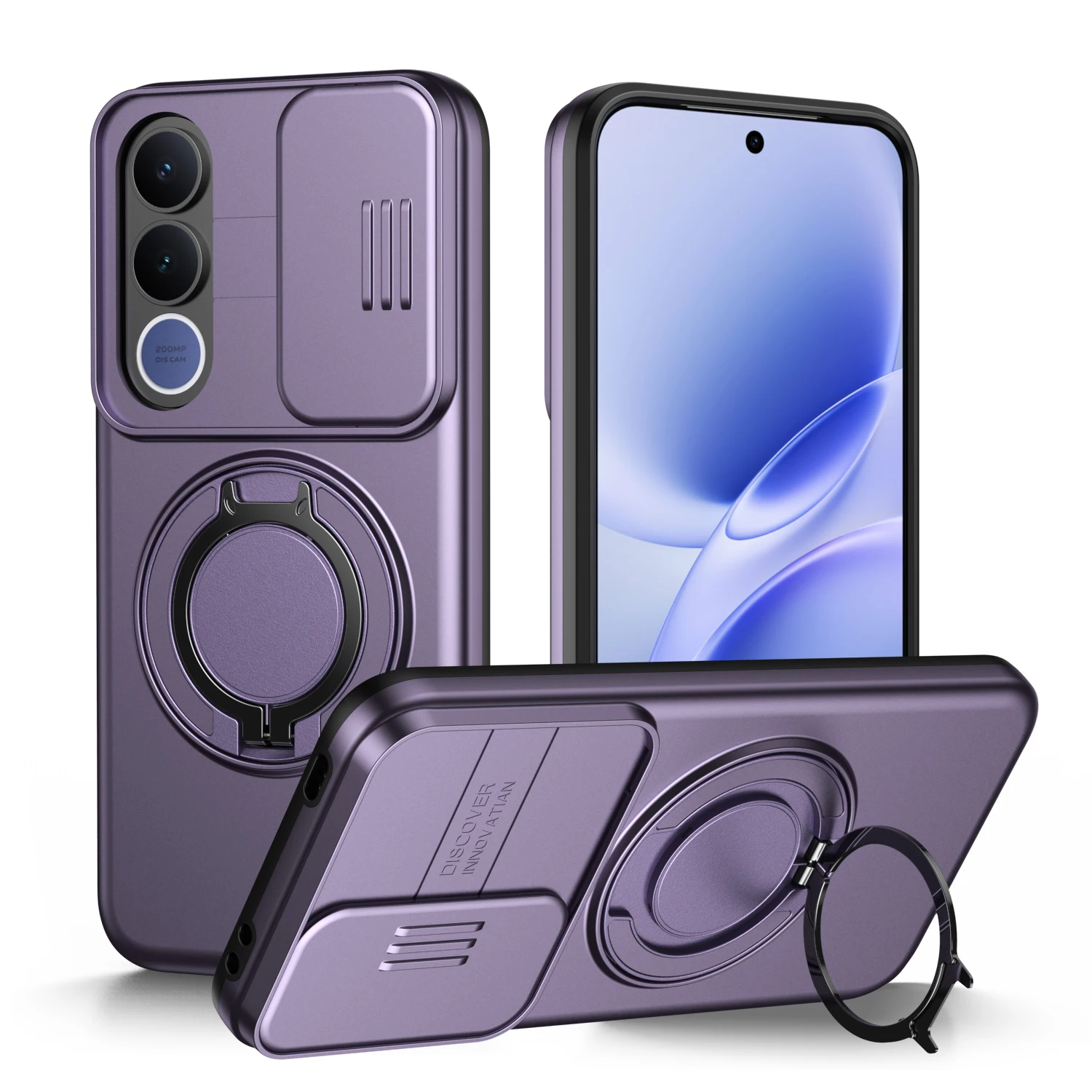 Vivo V40 - Funda Protectora con Anillo Magnético Antigolpes