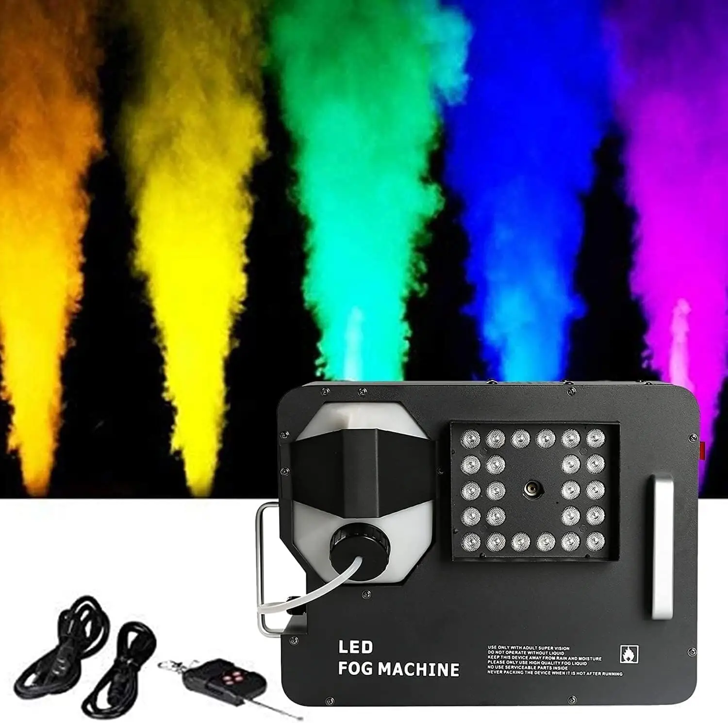 Hot-Selling 1500W Vertical Spray Smoke Machine Atmosphere Stage Special Effects Machine With Remote DMX For Halloween