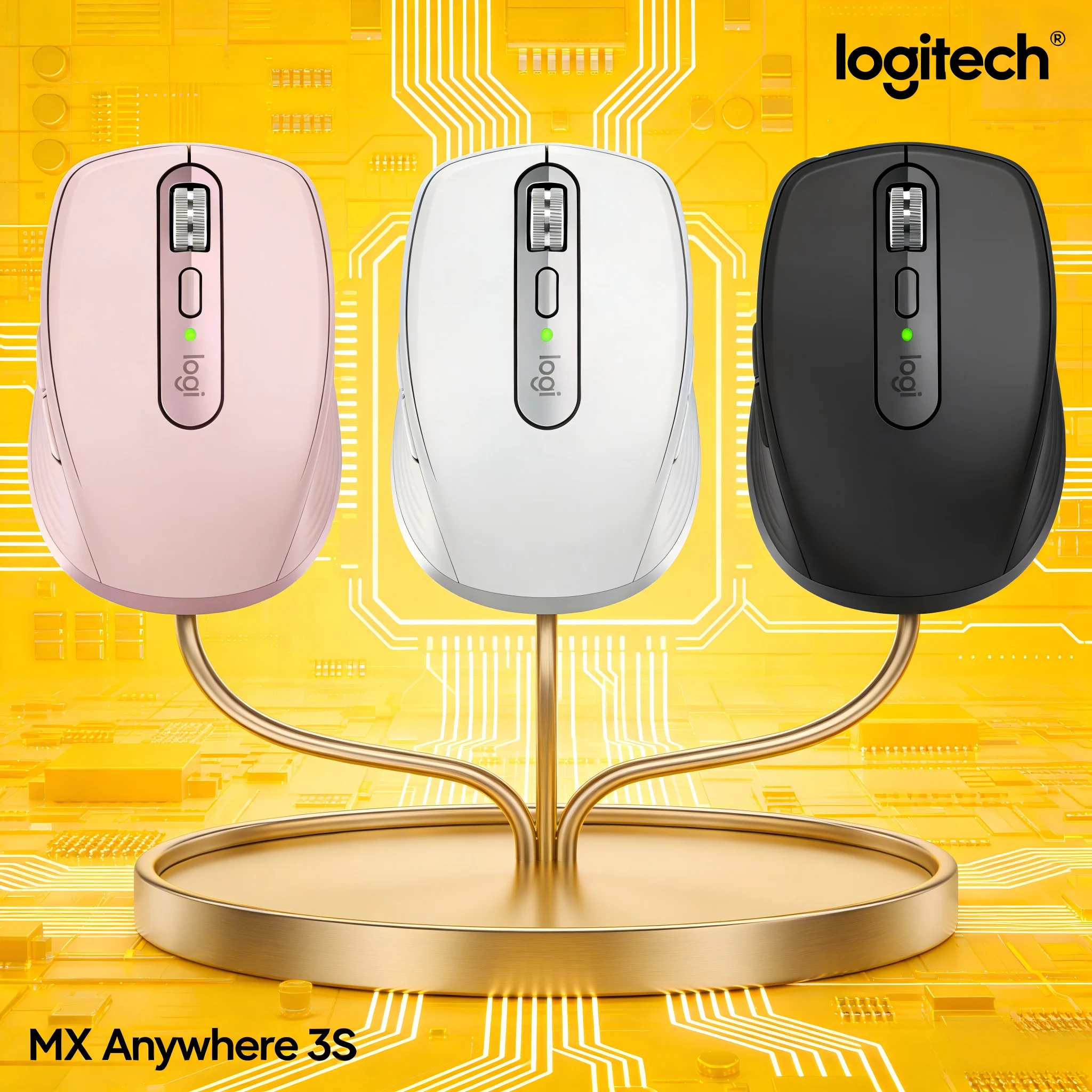 

Logitech MX Anywhere 3S - 8000 DPI Sensor for Precision Tracking on Any Surface
