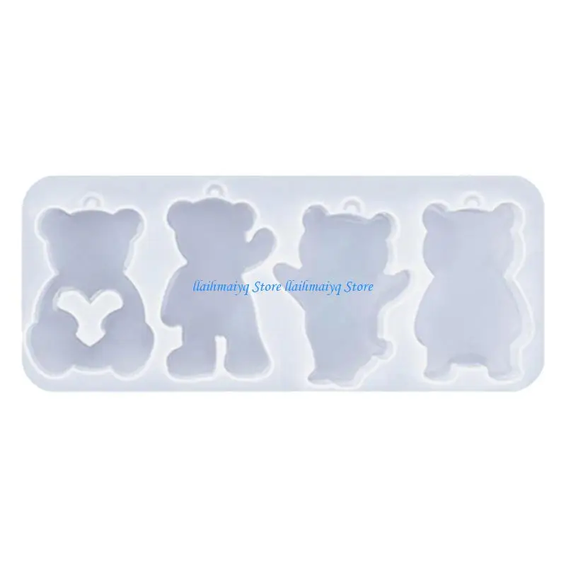 

573B Fun Animal Keychains Silicone Mold Effective Mold for Crafting Keyrings Ornament