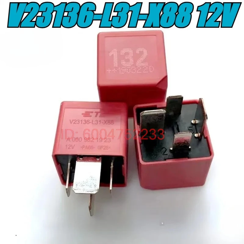 （Brand New Original）5pcs/lot 100% original genuine relay:V23136-L31-D642 12V V23136-L31-X88 12V 4pins Automobile relay