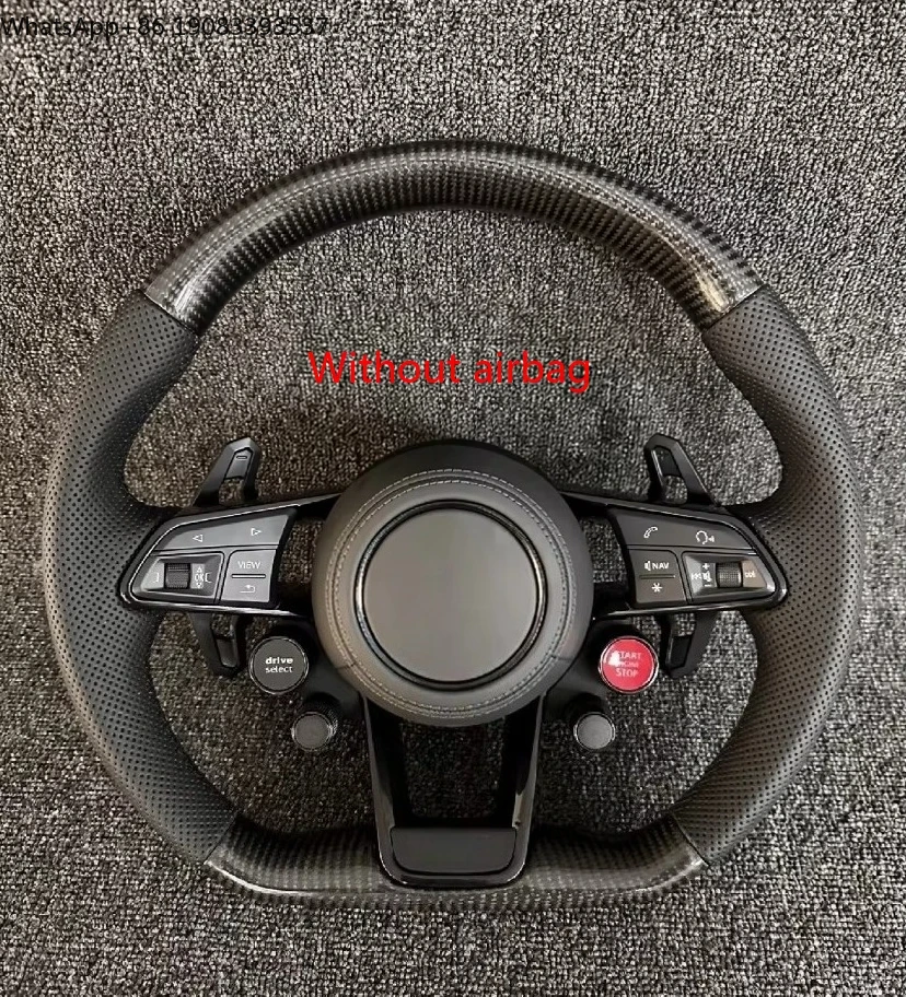 

for TT R8 A4 S4 RS4 A5 S5 Carbon Leather Steering Wheel Premium Car Accessory for Aud-i