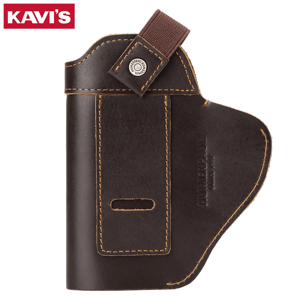 KAVIS 100% Genuine Leather Universal Gun Cover luxurious Outdoor durable Pistol  Holster Holster Hunting Universal Leather Case