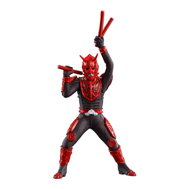 Genuíno bandai kamen rider torcido ovo elétrico rei demônio deus ventilador estilo suporte boneca ornamento de mesa coleção brinquedo presentes