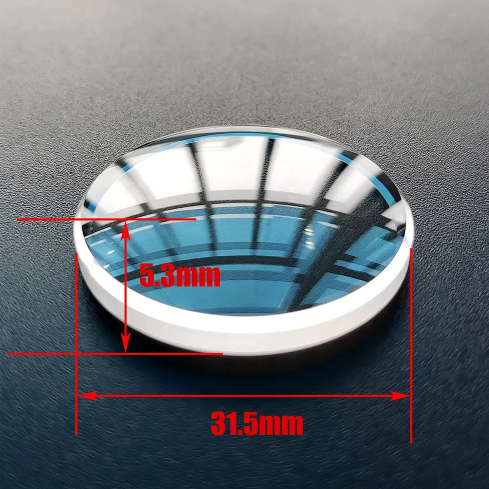 31.5 مللي متر * 5.3 مللي متر مزدوجة قبة الياقوت ساعة زجاجية الزجاج يناسب SKX007 SRPD75K1 SRPD76K1 SRPD79K1 SRPD77K SRPD81K1 SRPD85K1 وزارة الدفاع جزء #5