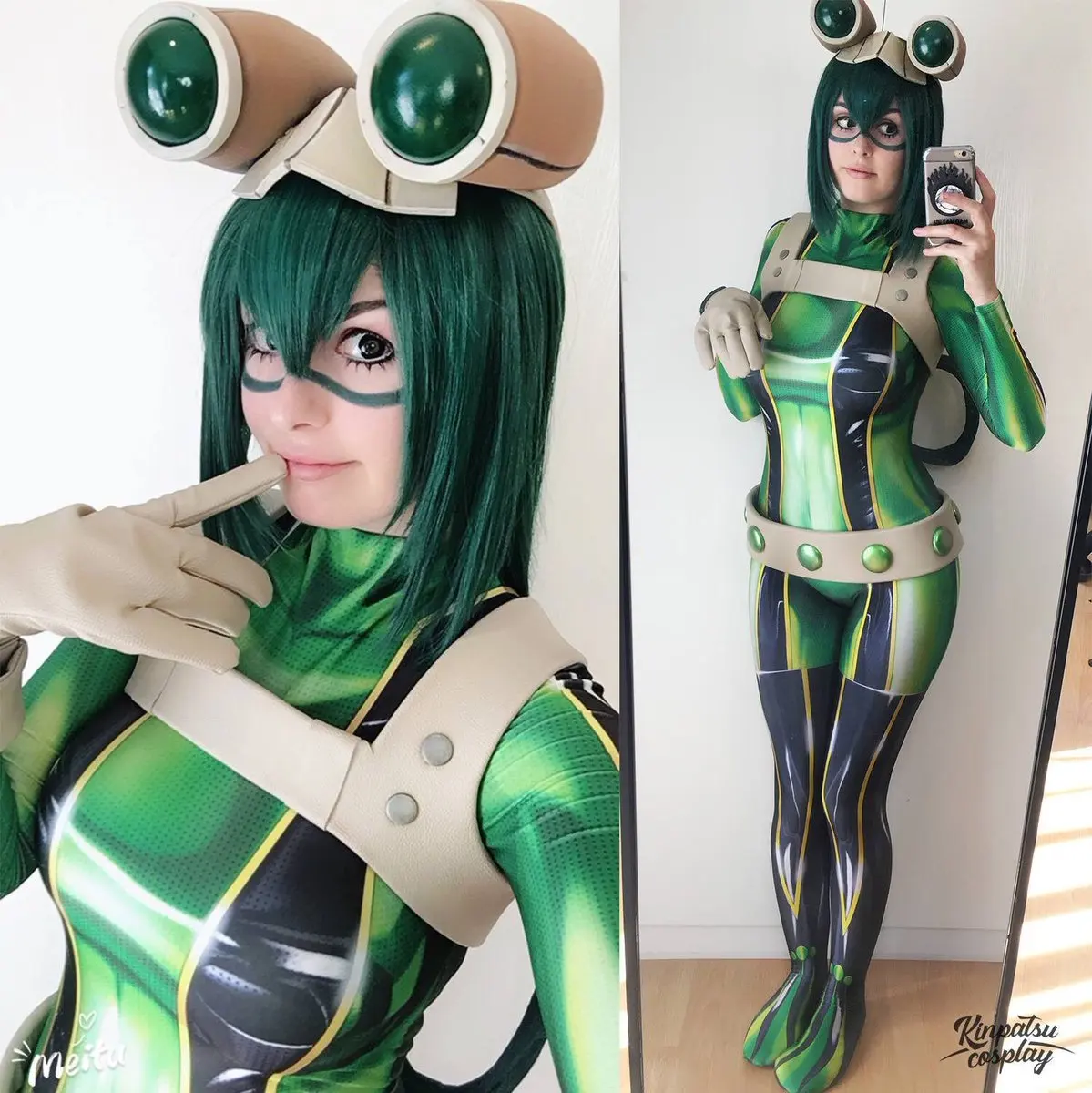 Disfraz de Cosplay de Froppy para niñas y mujeres, Boku no Hero Academia, traje de superhéroe Asui Tsuyu, mono de Halloween para adultos y niños, Zentai