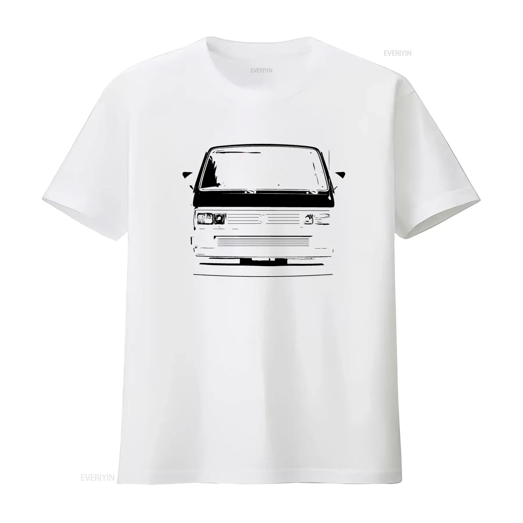 Camiseta T25 Campervan T3 Doka Bus Caravelle Vanagon Wedge para él, papá, tallas S-3XL, vintage, lavada, elástica, cómoda y elegante