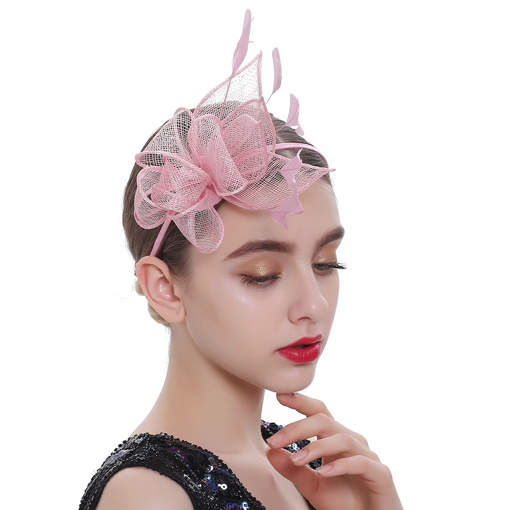 

Artificial Fascinator Hats Hairband Headpiece for Women Tea Party Wedding Banquet Accessories Vintage Style Hair Clip