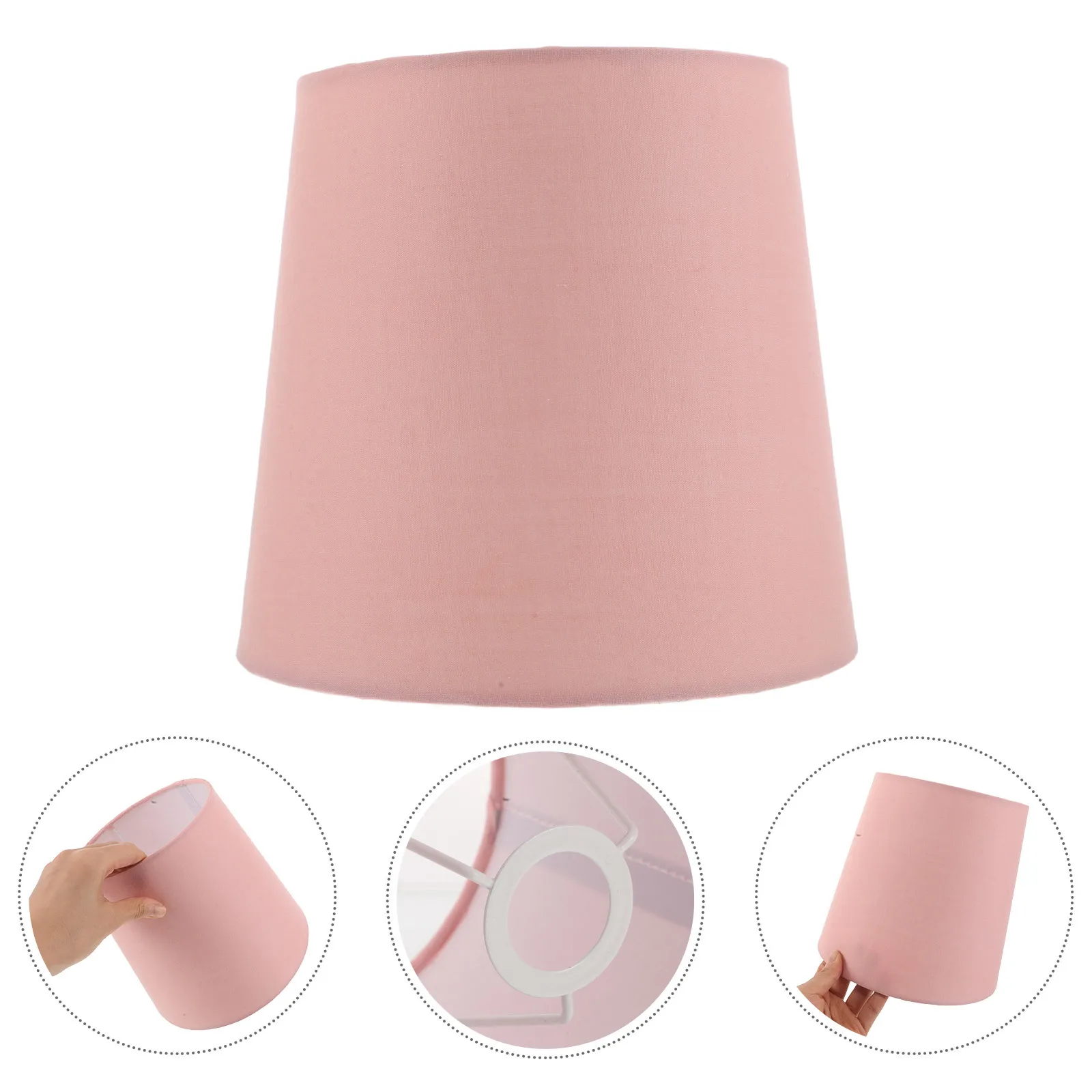 

Cone Shaped Linen Lamp Shade For Table Floor Lamps Replacement Fabric Drum Light Cover Bedroom Nightstand Living Room