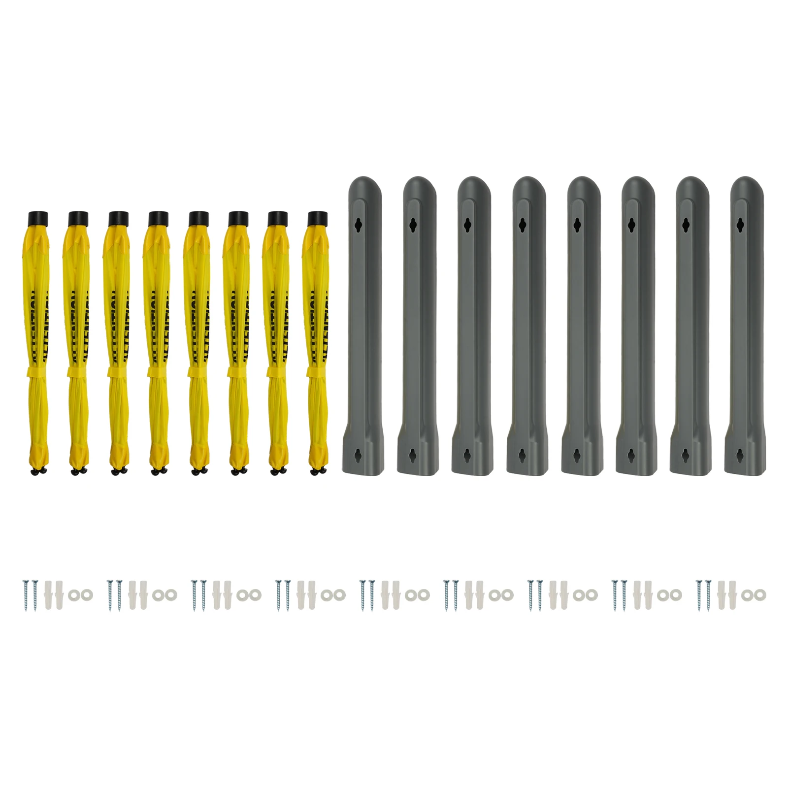 8 Buah Tanda Lantai Basah 20 Inci dengan Tabung Penyimpanan, Tanda Keselamatan Basah Berbentuk Payung, Tanda Peringatan untuk Kantor, Toko Komersial