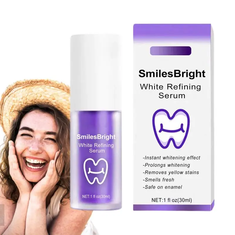 

Purple Color Correcting Toothpaste Brightening Plant Extracts Stain Removal Colour Corrector 30ml Gel Effective Teeth Cleaner