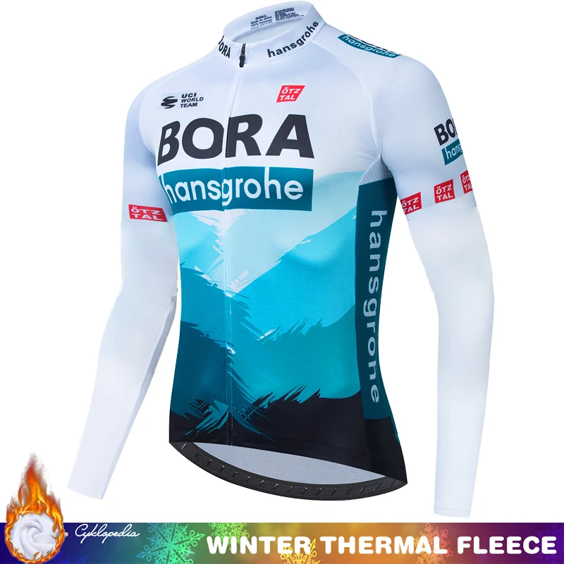 

UCI BORA Triathlon Cycling Jersey Winter Thermal Men's Clothing Fleece Road Bicycle 2026 Man Outfit Mtb Bike Long Sleeve Clothes