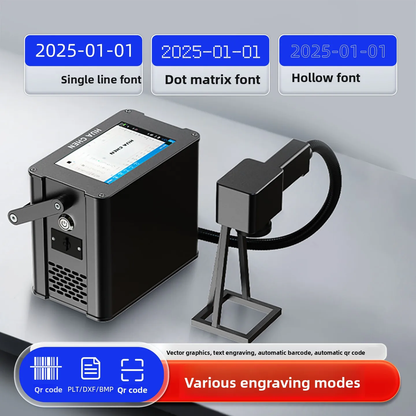 휴대용 핸드헬드 파이버 레이저 마킹 기계 금속 스테인리스 철 알루미늄 각인용