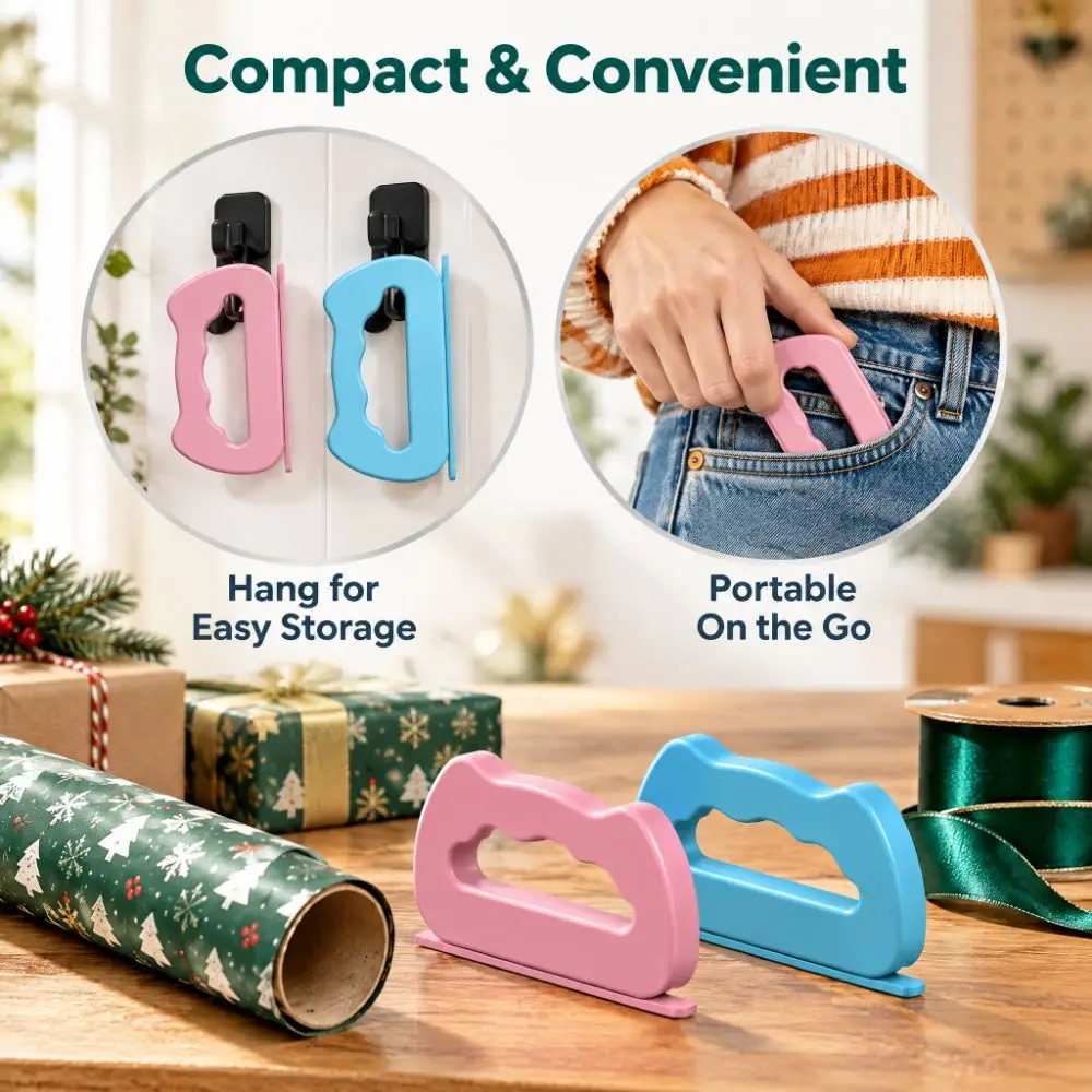 Craft Roll Portable Wrapping Paper Cutter Sliding Heavy Duty Paper Trimmer Multi-Use Easy Cutting Gift Wrap Trimmer Household