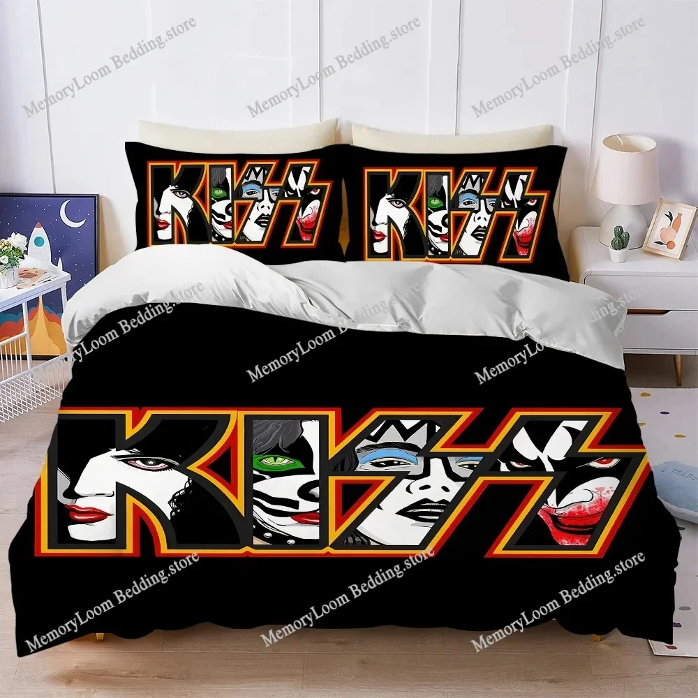 

Rock Band K-Kiss Music Duvet Cover Set Home Style Bedding Soft Laundry Cotton Bed Four Seasons Student Dormitory Home Textile741