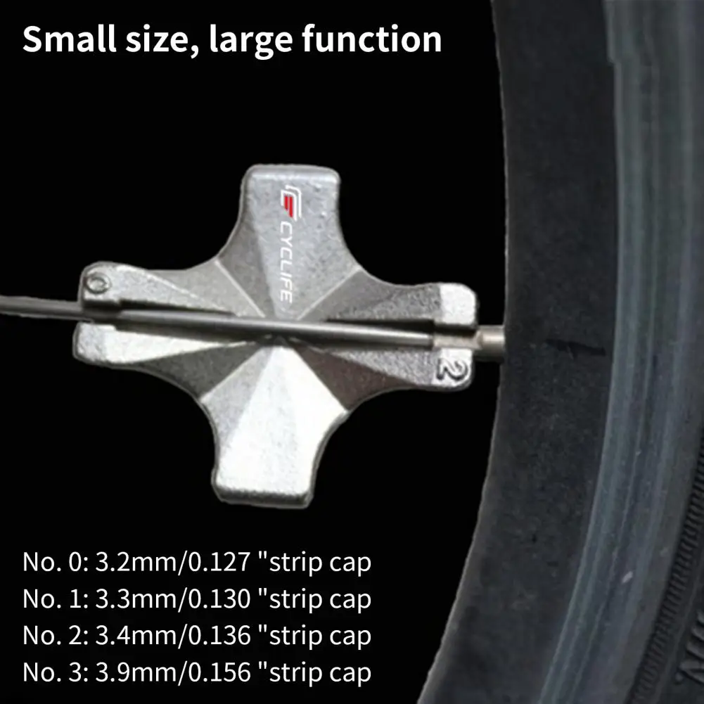 Bicycle Spoke Wrench Effective Disassembly Tool Impact Resistant Bike Spoke Tool Spoke Adjustment Wrench Spoke Wrench