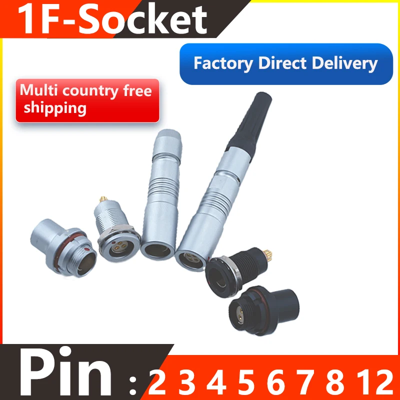 Compatible with Fisher 103 1F Semi circular positioning push-pull self-locking connector socket