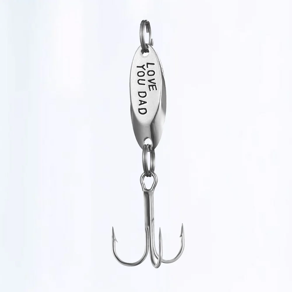 Fish Lure Bait Treble Hook Fishing Lures Baits Gift Guitar Pick Decor Stainless Steel