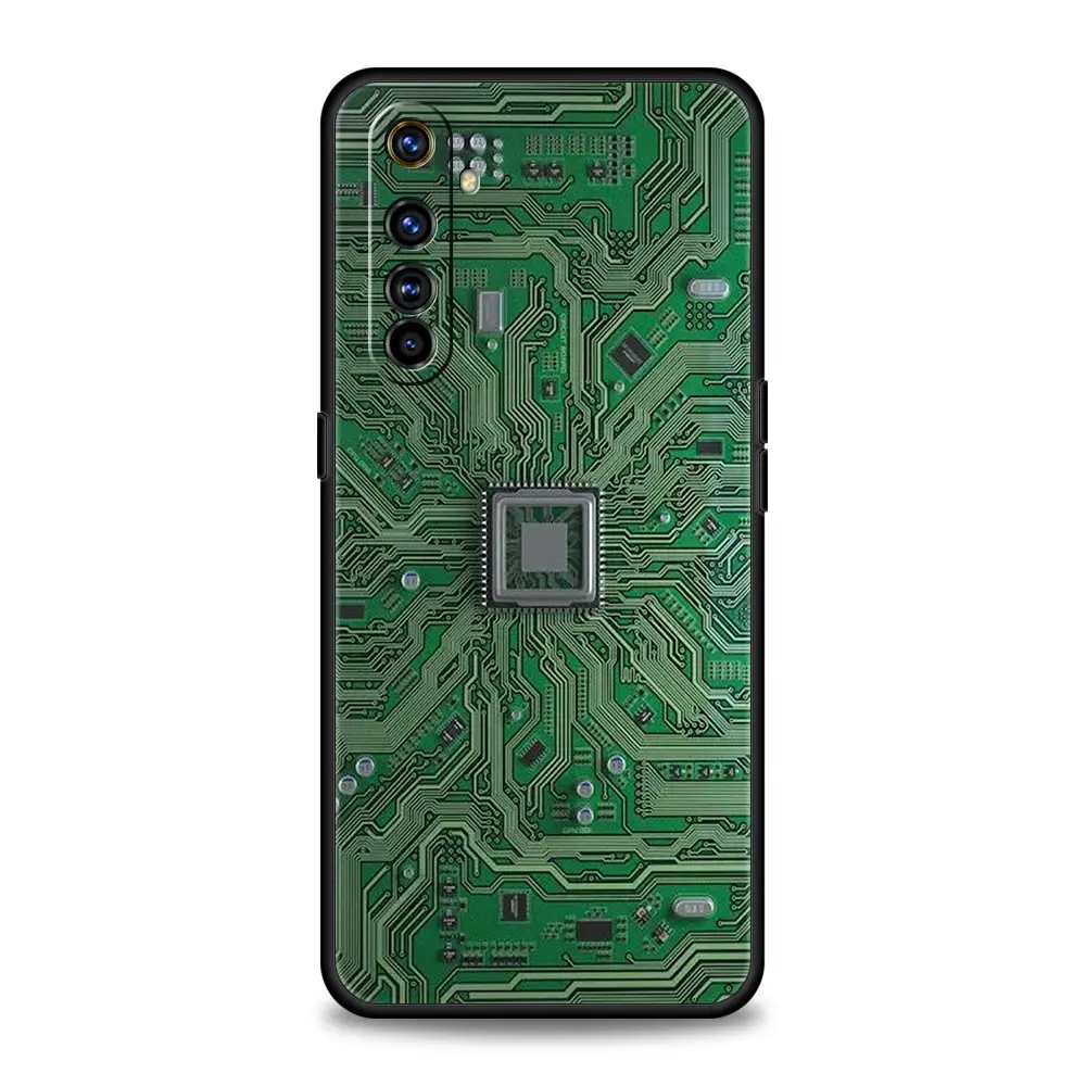 motherboard Circuit board For Realme GT Neo 2 3 3T Phone Case For Realme 10 9 8 5G 7 6 GT2 Pro Plus 9i 8i C21 C11 C25 C35 Cover