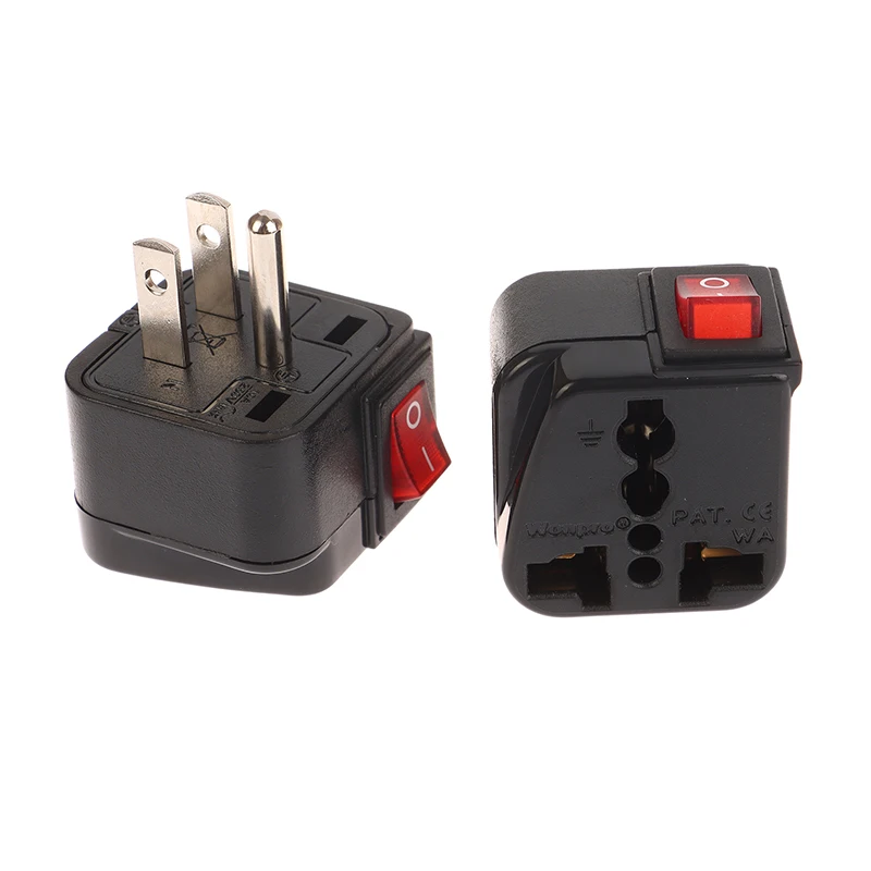 

Розетка 10A/13A 250 В с переключателем включения/выключения, универсальная американская, американская, европейская, Великобритания, ЕС, Австралия, дорожный электрический адаптер