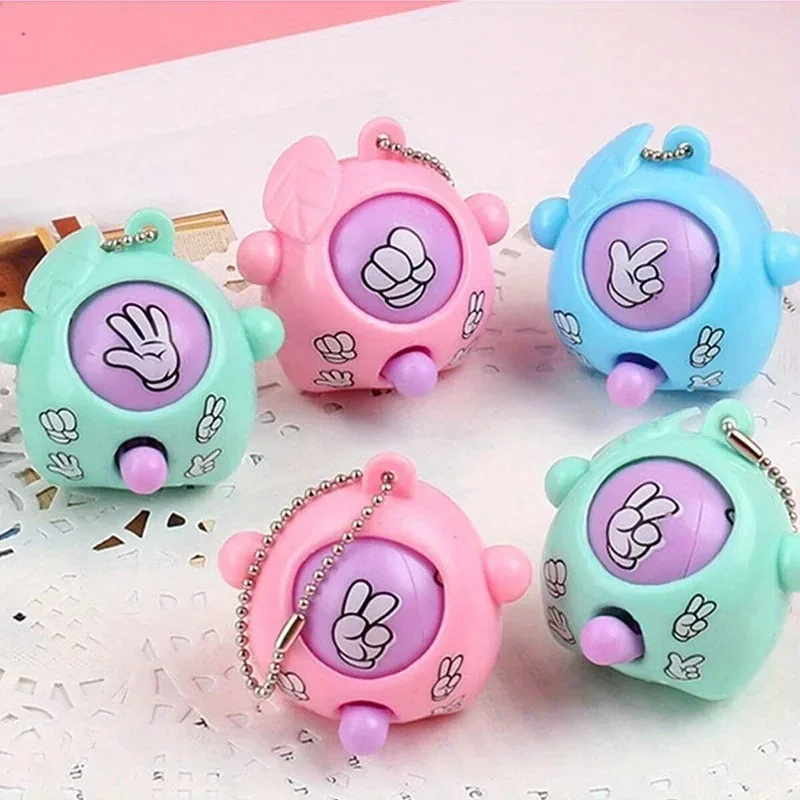 Creative Hand-held Fair Duel Mini Stone Scissors Cloth Key Chain Pendant Toy Birthday Party Gift Candy Package Wedding Gift