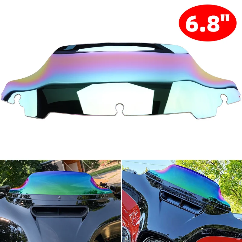 

6.8'' Motorcycle Windshield Fairing Windscreen Cover Parts For Harley Touring Street Electra Glide Ultra Limited FLHX 2014-2023