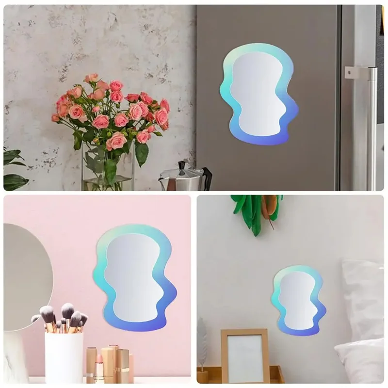 School Locker Mirrors Acrylic Locker Mirrors With Magnetic Backing Locker Accessories Mirrors Personal Makeup Mirrors-ABUA