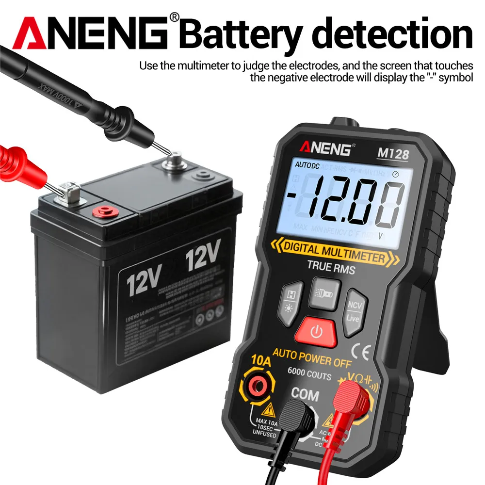 Multimeter Digital Profesional M127 M128 SZ06 Penguji Tegangan AC/DC 6000 4000 2000 Hitungan Alat Deteksi Resistansi Ammeter NCV Ohm