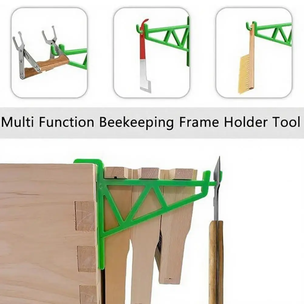 2Pcs Beehive Frame Holder Beehive Frame Bracket Supports Multi Bee Frames Hive Frame Perch Easy Inspection Harvest