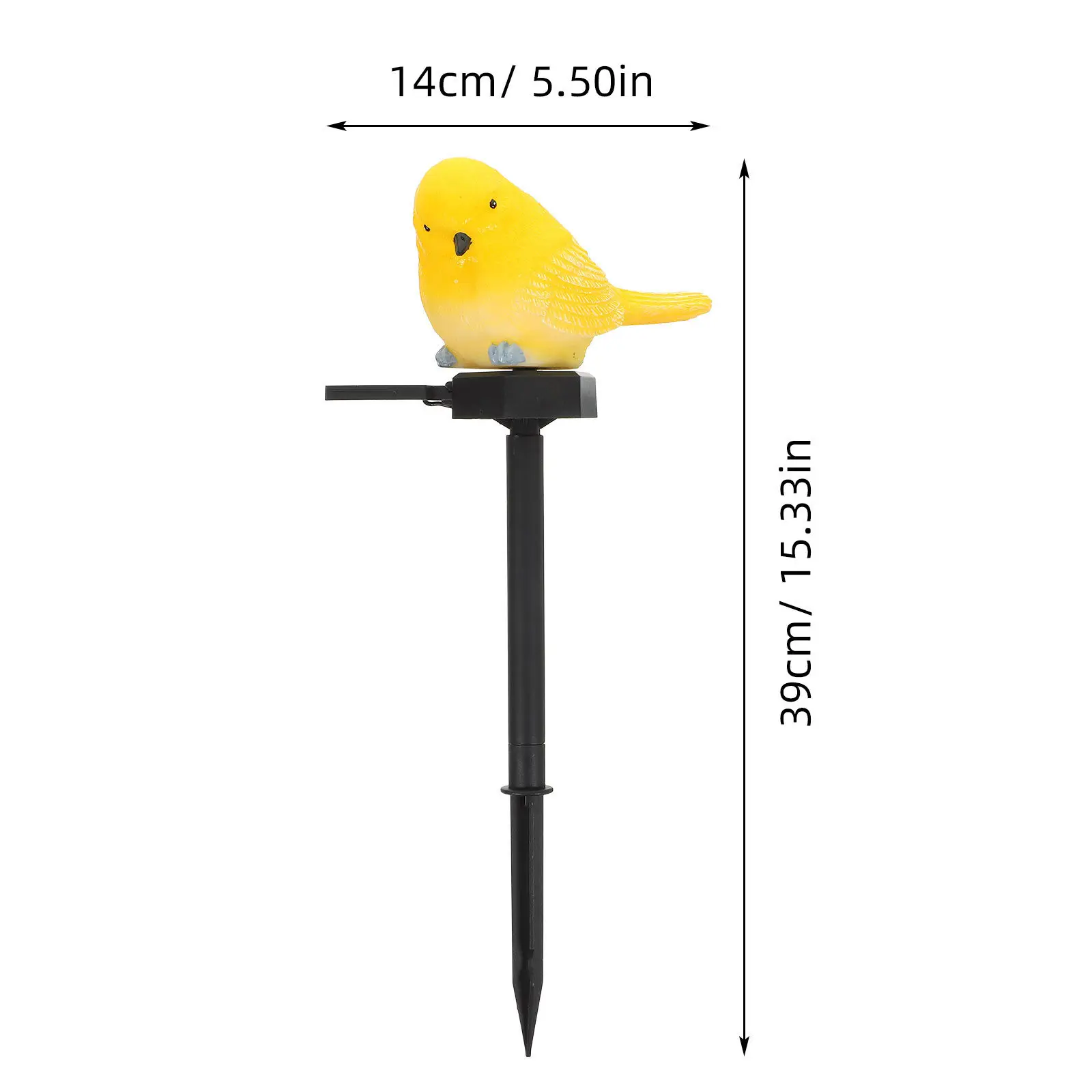 1Pcs Solar Bird Outdoor Light Durable Waterproof Garden Yard Landscape Lamp Solar Powered Lawn Decorative Night Lamp