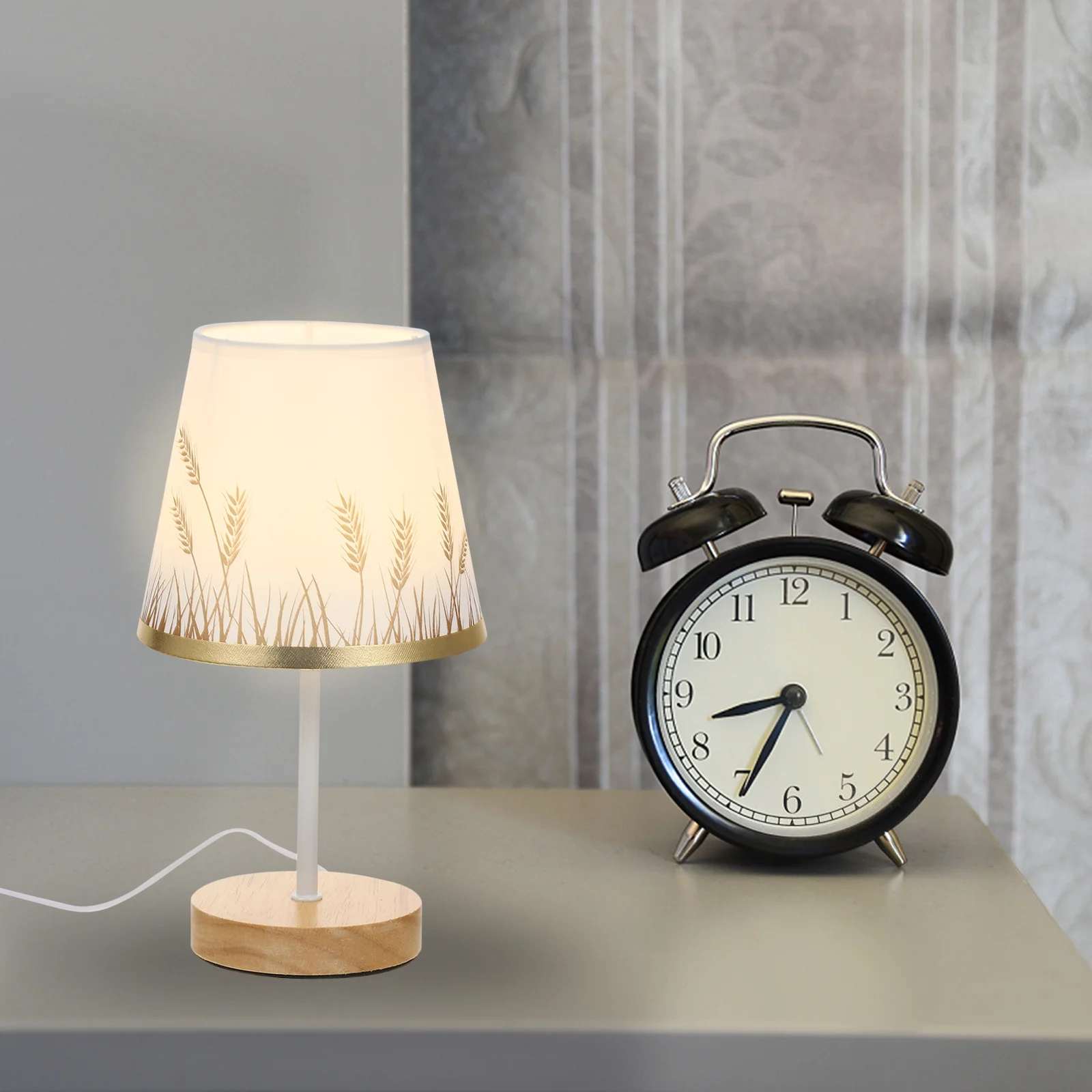 

1Pcs Beautiful Printed Cloth Lamp Shade Durable Non Fading Romantic Warm Atmosphere No Dazzling Easy Install Home Decor