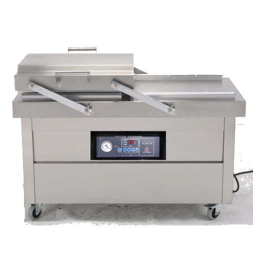 DZ-500 Commercial double chambers vacuum packaging machine For Food Rice Meat Fish