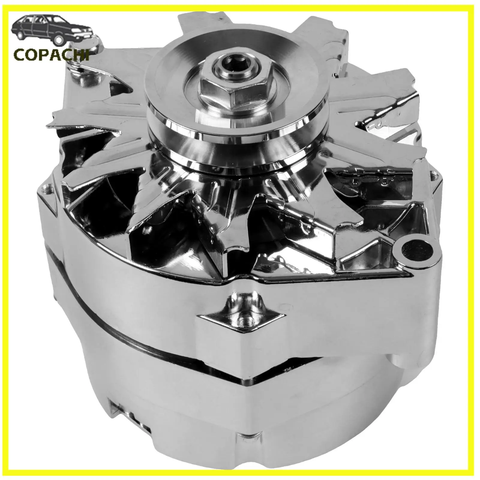 1pc 110Amp Chrome Alternator ADR0335-C For GM 305 350 BBC SBC   Engine Car  Replacement Automotive Parts and Accessories