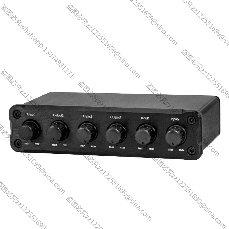 Suitable for AudioSignal 1 in 2 in 4 Out Mixing Distribution Switcher Lossless Conversion 3.5 Headphone Port Simultaneous Input