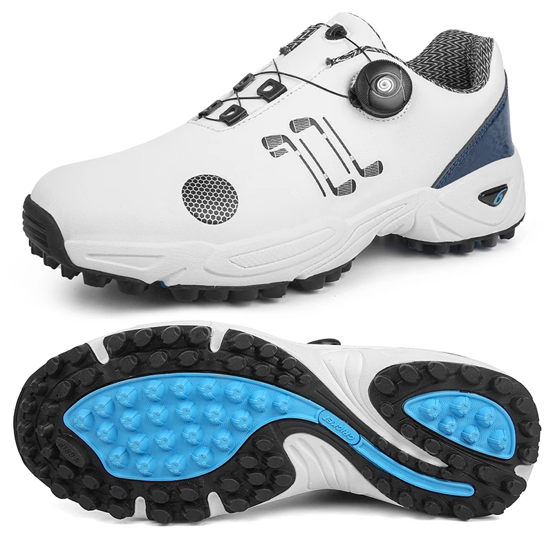 

Мужские туфли для гольфа, профессиональные кожаные кроссовки без шипов, легкие удобные низкие прогулочные туфли на шнуровке для мужчин, кроссовки для гольфа