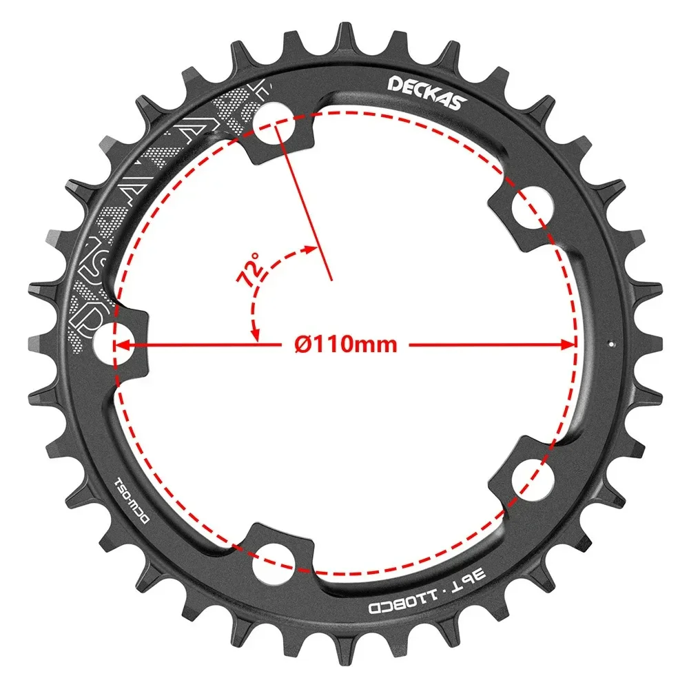 FOVNO 110/5 110BCD Narrow Wide Chainring 38T 40T 42T Eagle Tooth Bicycle Chainwheel For shimano SR 110bcd MTB Road Bike Crank