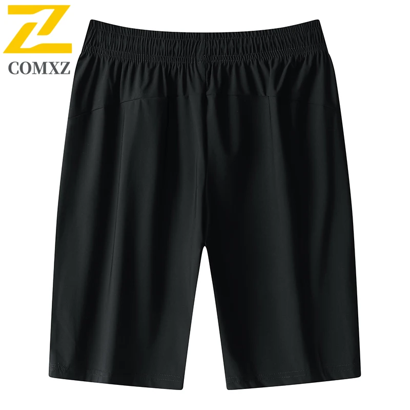 2025 Pantaloncini estivi da uomo Plus Size 7xl Casual Seta del ghiaccio Traspirante Coulisse Bermuda Pantaloncini da uomo Allenamento in palestra Pantaloni sportivi da spiaggia