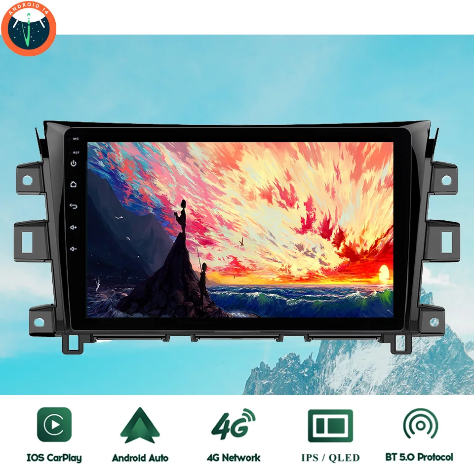 Android 14 8G Ram Car Autoradio Radio GPS Navi System For Nissan Navara NP300 2011 2012 2013 2014 2015 2016 Carplay Android Auto
