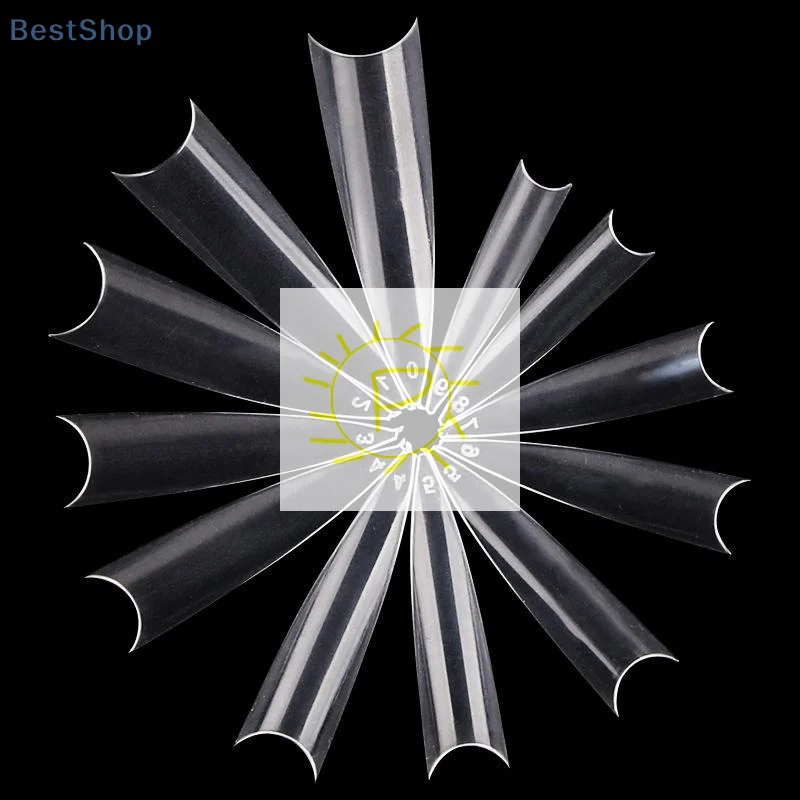 600 قطعة أظافر صناعية خنجر اضغط على أظافر الأكريليك الفرنسية نصف غطاء جل نصائح نصائح وهمية لوازم مانيكير لتقوم بها بنفسك أدوات التمديد