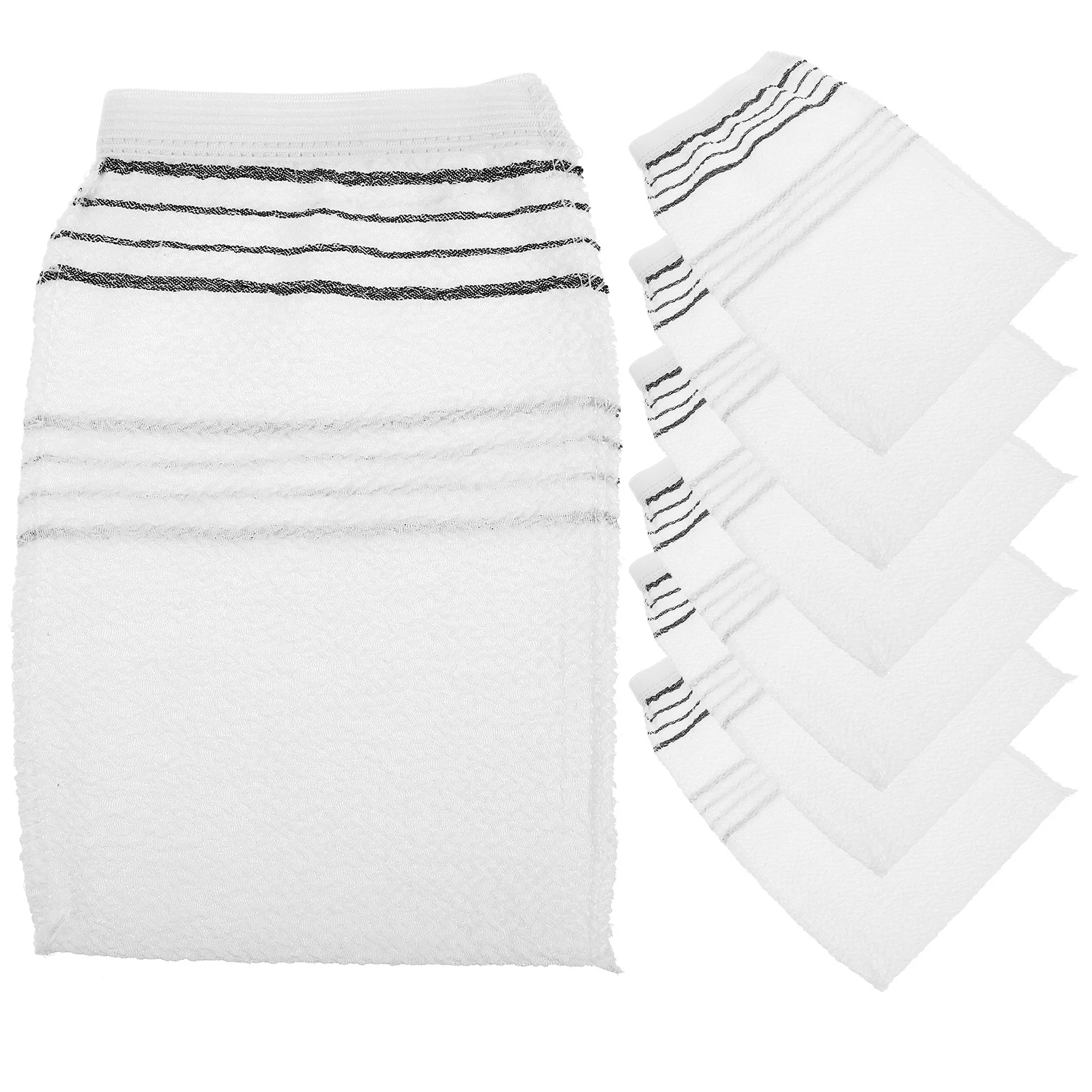 20 قطعة قفازات الاستحمام القابل للتصرف مزدوجة الوجهين التقشير منظف الجسم قفاز للاستحمام تنظيف الجلد إزالة الجلد الميت #2