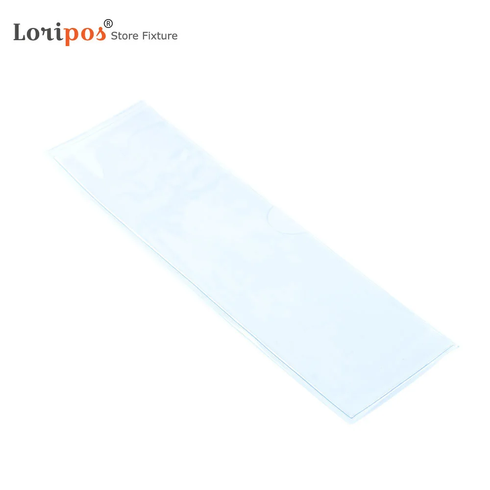 Nameplate Vinyl Sleeves, PVC Pouch Sign Holder Inventory Machine Name Plate Price Tag ID Card Case Label Plastic Envelope Pocket