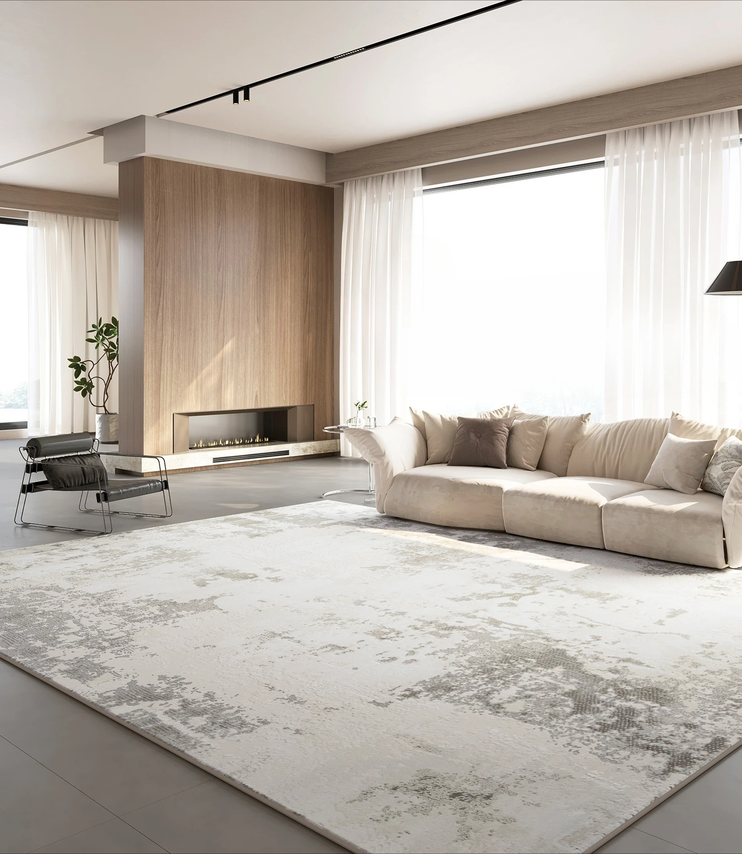 

Light luxury care-free sofa floor mat household bedroom bedside full of dirt-resistant