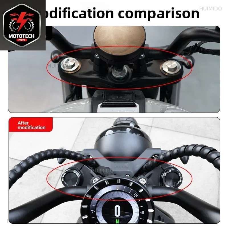 ApplicableBenda Greystone 707 Black Flag 950/500 Golden Gila 500 Modified Front Shock Absorption Decorative Cover