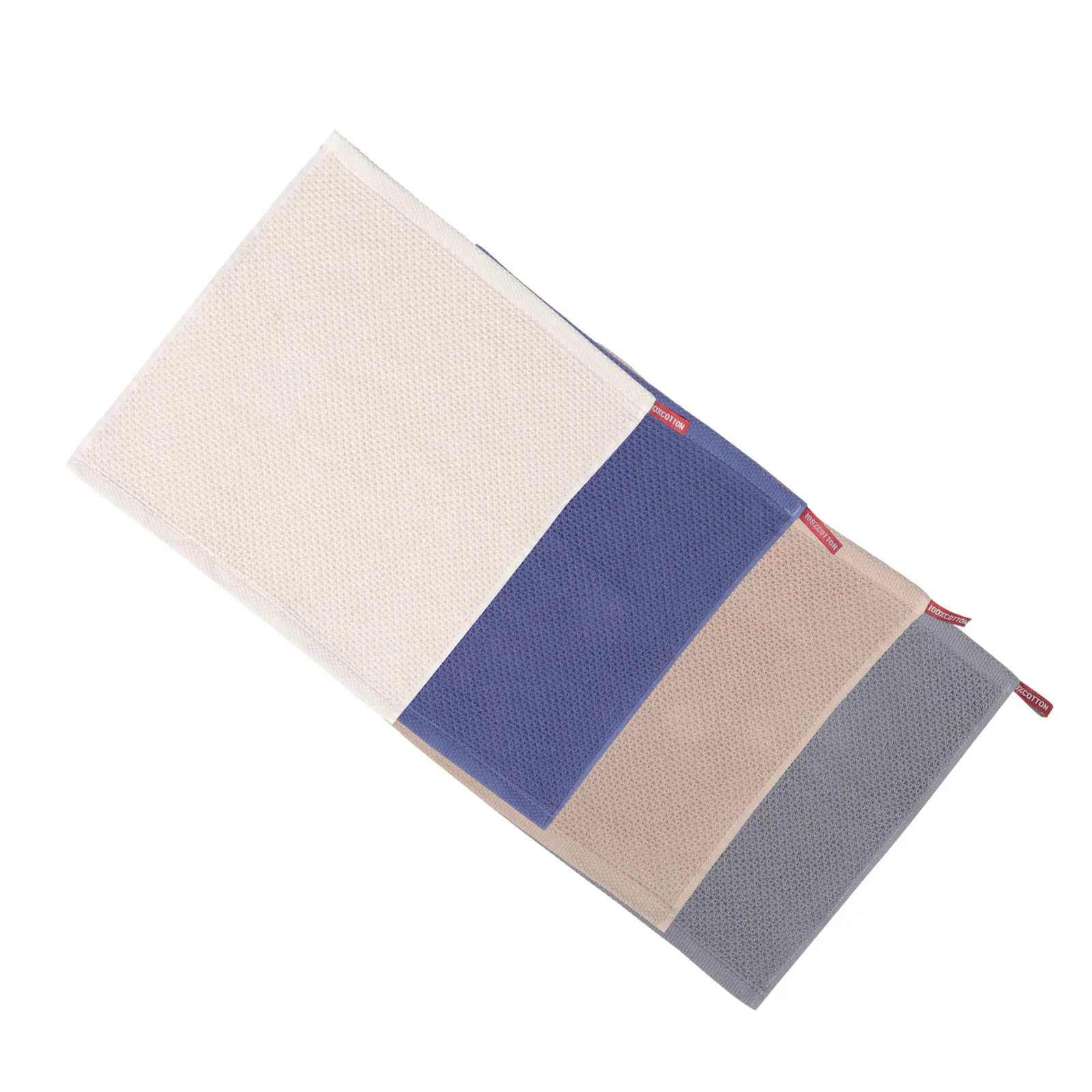 

4Pcs Honeycomb Design Towels Durable Comfortable Kitchen Bathroom Cleaning Multipurpose Use Dish Towels Duster Cloth