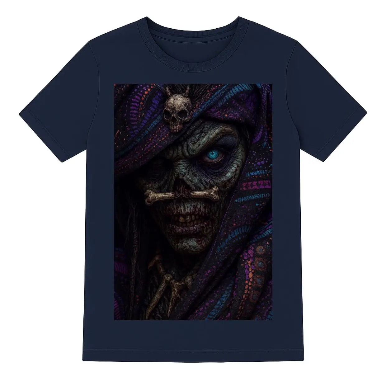 الساحرة الطبيب قميص القوطية الفودو الجمجمة المحملة الظلام Necromancy ماجيك الساحر قميص الرعب غامض هالوين المحملة الرجال الملابس